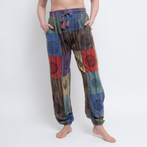 Patchwork Harem Trouser (Purple)