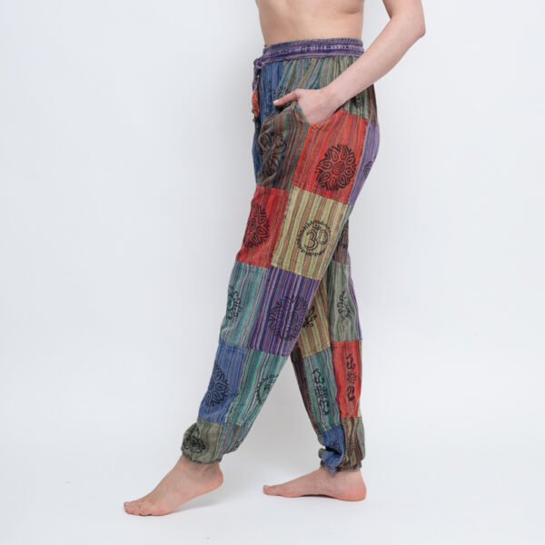Patchwork Harem Trouser (Purple) - Image 3