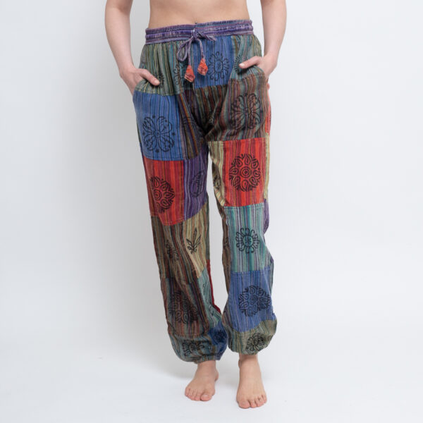 Patchwork Harem Trouser (Purple) - Image 4