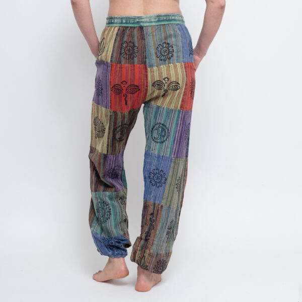 Patchwork Harem Trouser (Green) - Image 4