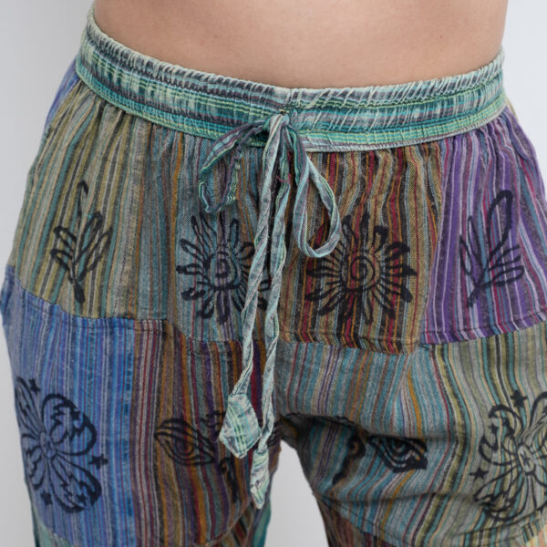 Patchwork Harem Trouser (Green) - Image 5