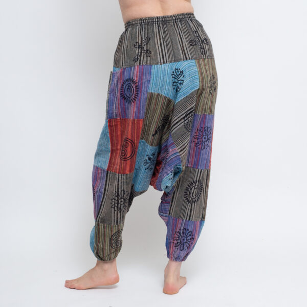 Patchwork Aladdin Pants (Grey) - Image 5
