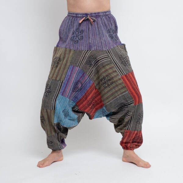 Patchwork Aladdin Pants (Purple) - Image 2