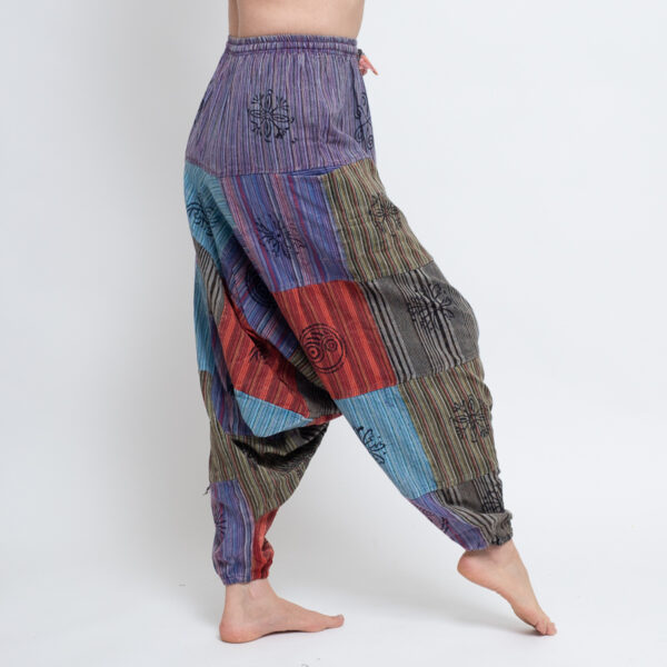 Patchwork Aladdin Pants (Purple) - Image 4