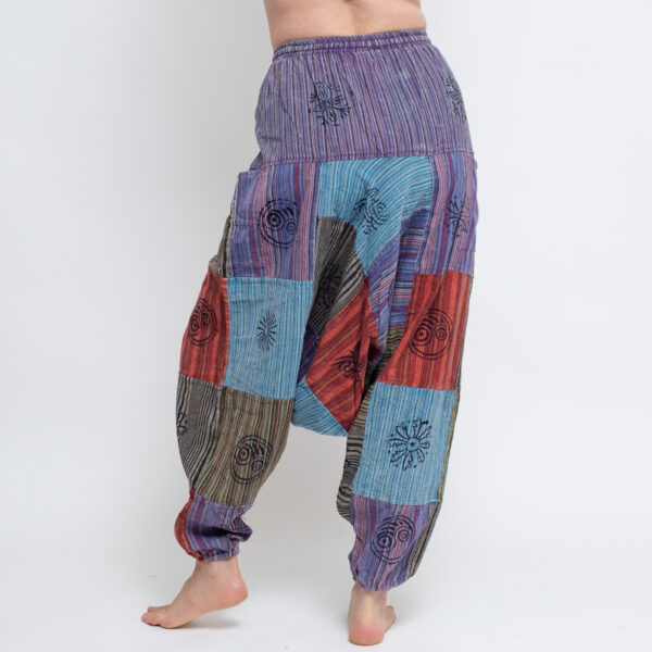 Patchwork Aladdin Pants (Purple) - Image 5