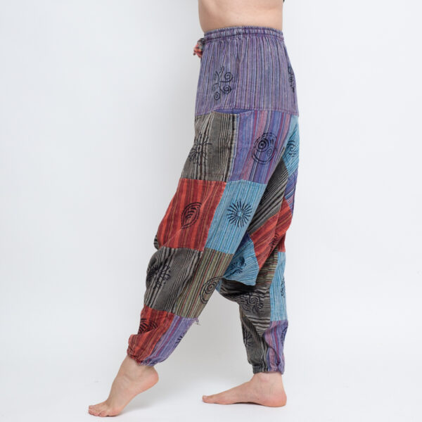 Patchwork Aladdin Pants (Purple) - Image 6