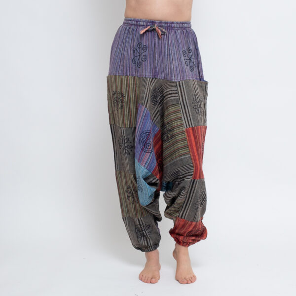 Patchwork Aladdin Pants (Purple) - Image 7