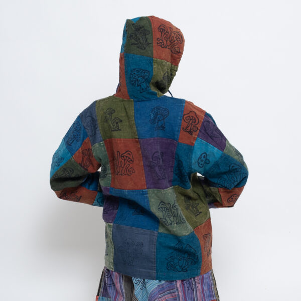 Patchwork Mushroom Hooded Top - Image 3
