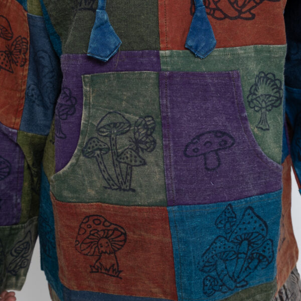 Patchwork Mushroom Hooded Top - Image 5