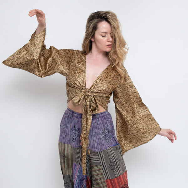 Sari Wrap Top (Gold) - Image 2