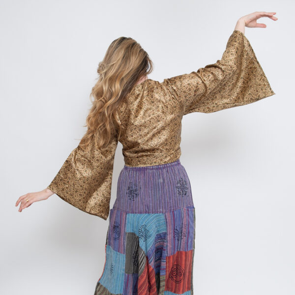 Sari Wrap Top (Gold) - Image 3