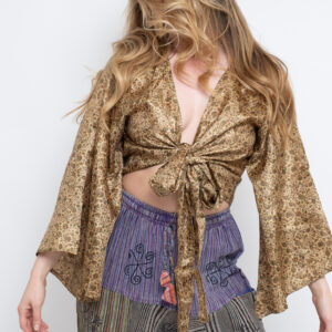 Sari Wrap Top (Gold)