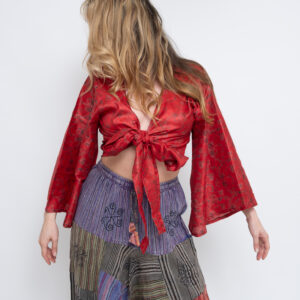 Sari Wrap Top (Red)