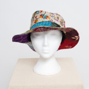 Sari Patchwork Hat (Purple)